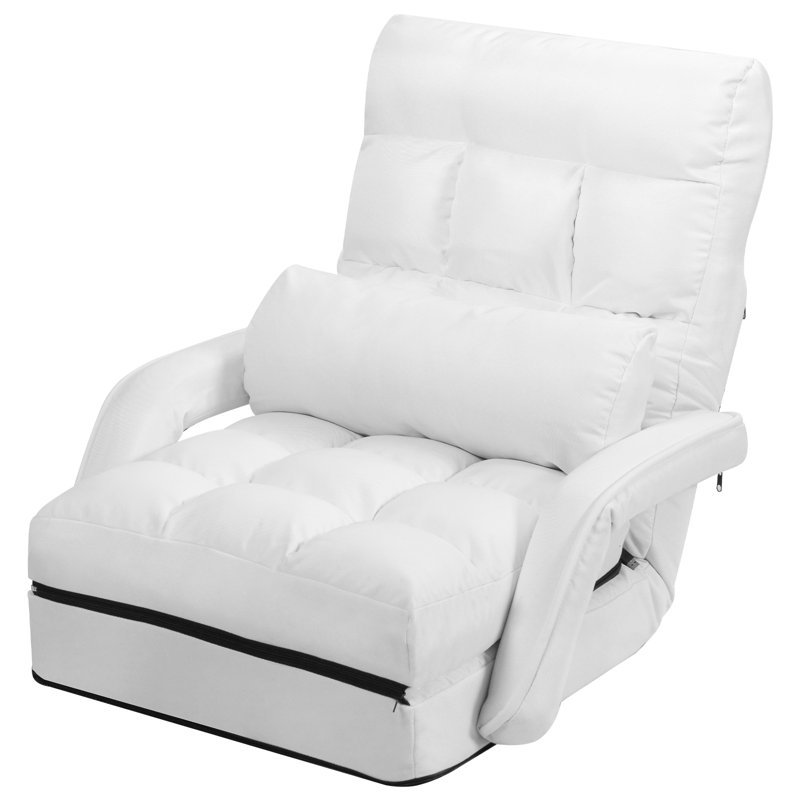 Chaise longue inclinable Kellems, Blanc, Blanc