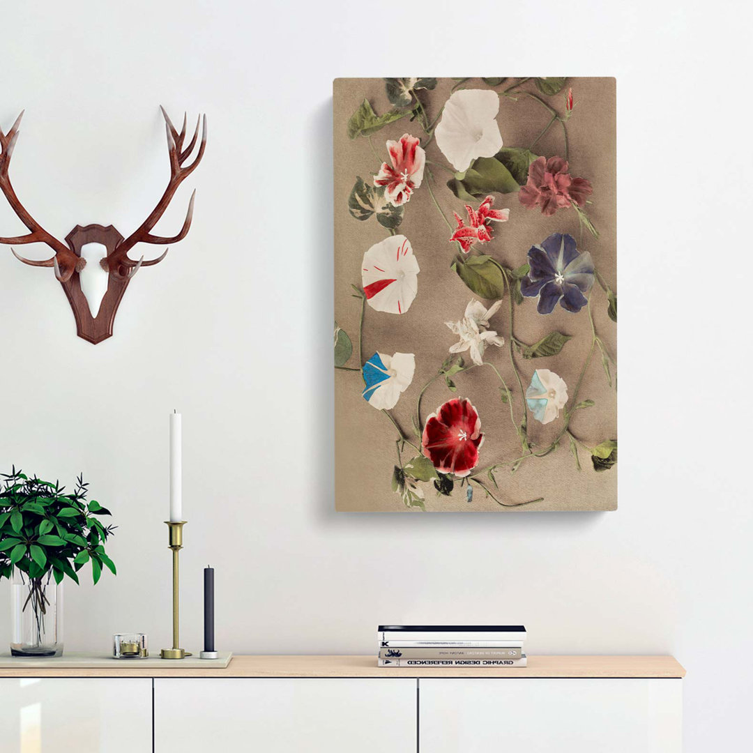 Group of Morning Glories by Kazumasa Ogawa - Wrapped Canvas