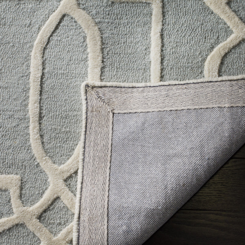 Zandbergen Hand Tufted Wool Damask Rug, Runner 2'3" x 7'