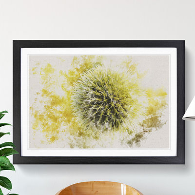 Thistle Flower Vol.2 Watercolour - Picture Frame Graphic Art