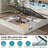 Shila 45.1" Lift Up Storage Bed Frame with Charging Station, LED Bookcase Headboard & 2 Side Shelf, King Size, Distressed White-105505027-105505029