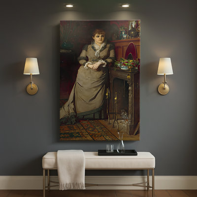 Harriet Hubbard Ayer -Gallery Wrapped Canvas by Eastman Johnson