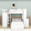 Lit superposé en bois avec bureau, tablettes et garde-robe-230391131-230391129