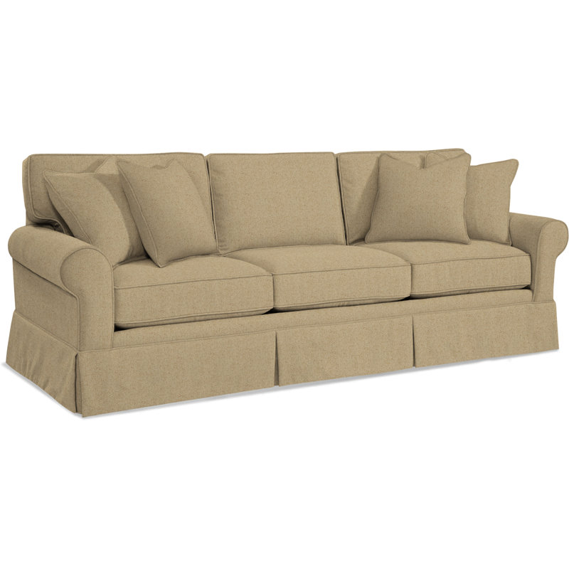 Benton 98'' Skirted Sofa, Elite Sand