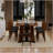 70.9"Rectangular Large Dining Table, Waterproof Large Desk For 8 People, Deluxe Family Dining Table With Adjustable Legs For Kitchen,Living Room,Office-435681860