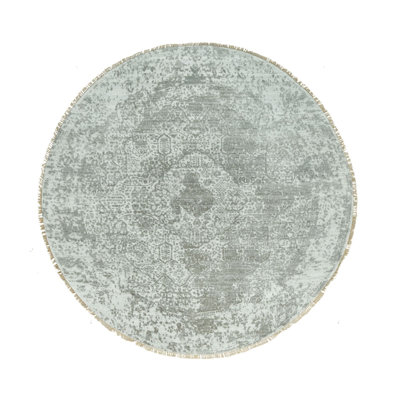 Tapis rond en soie nouvel âge 7 pi 10 po x 7 pi 10 po Catilyn