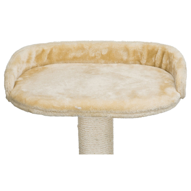 Beige Sisal and Plush 41" Cat Tree with Condo