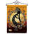 Coussin décoratif à 2 faces en polyester 19 x 13 po ensemble de drapeaux