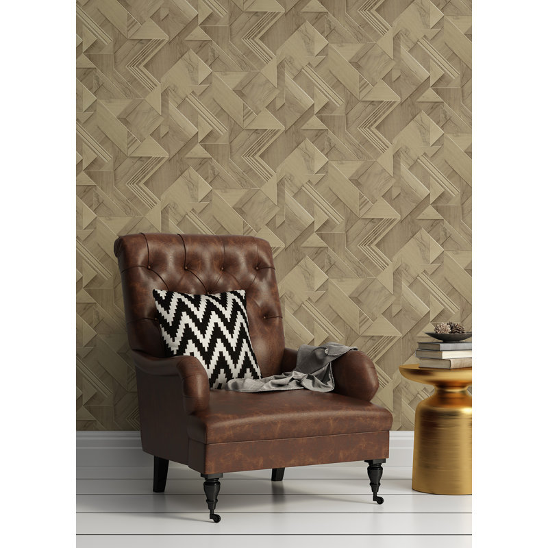 Cassian Geometric Roll, Light Brown