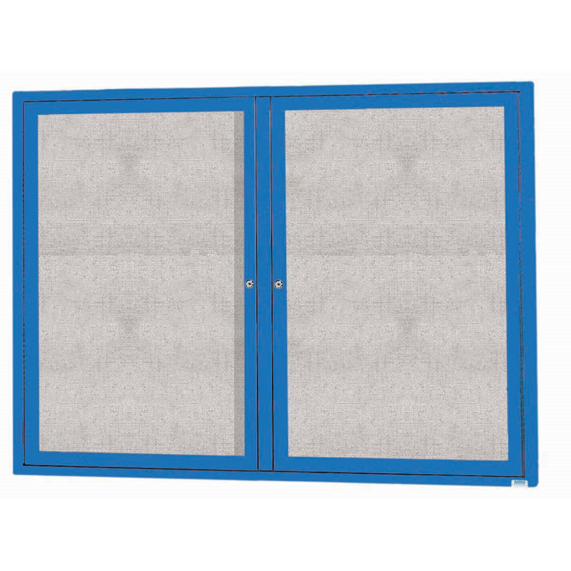 Tableau d'affichage mural extérieur pour l'extérieur, bleu, Deux, H 36 po x l 48 po