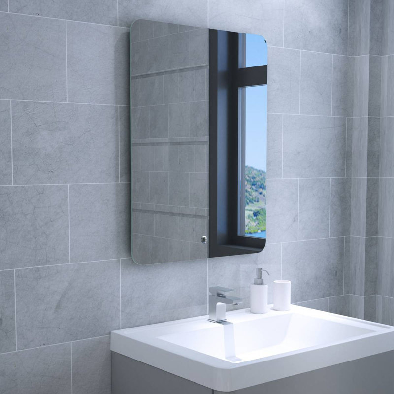 Caldicott Metal Flat Wall Mirror