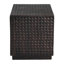Table d'appoint extérieure cannelée en cuivre antique MGO, cube de patio polyvalent pour le jardin et la cour