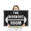 Enseigne de fantaisie en aluminium 18 po x 24 po Workout Room-119480422-119480423