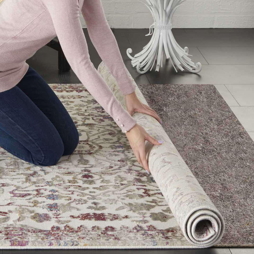 Nourison Coxwell Abstract Area Rug in Gray/Gold Perigold