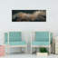 Golden Wheat Misty Village by Riccardo Lucidi - Wrapped Canvas Panoramic Print-932427257