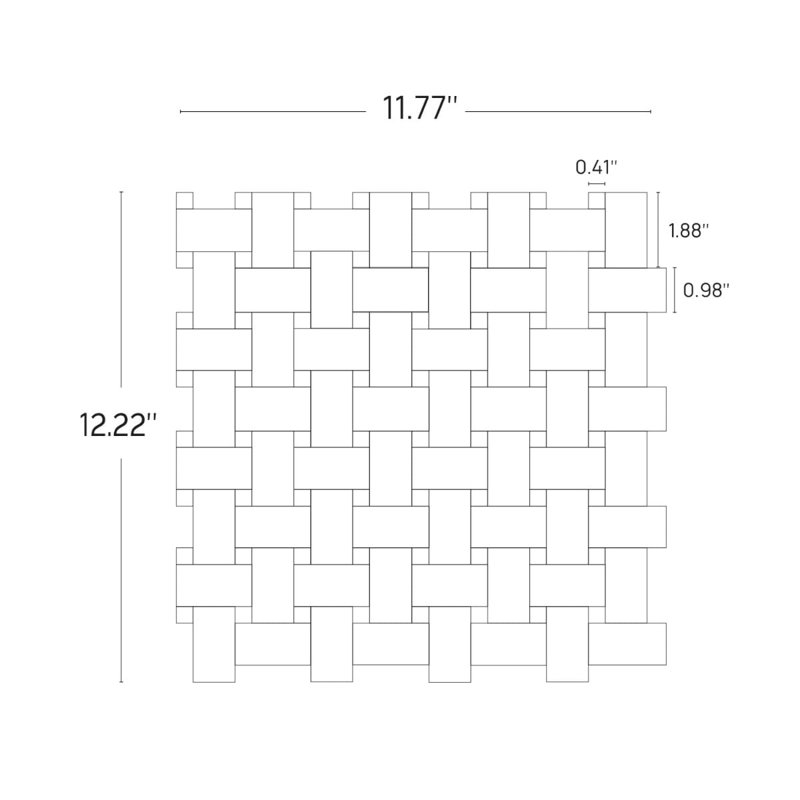 Twine Asian Statuary Honed Marble Tile