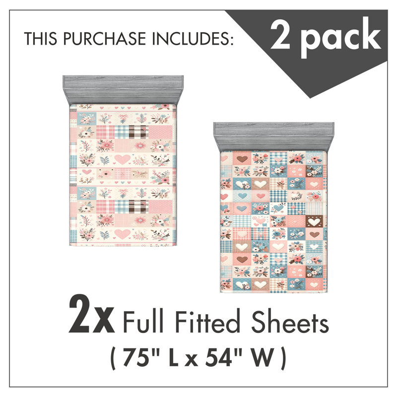 Ensemble de draps-housses Ambesonne, Drap-housse de taille double