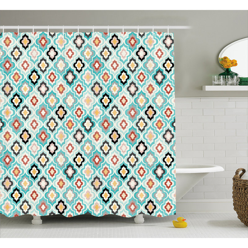 Baltazar Ottoman Heraldic Decor Single Shower Curtain, 69" W x 70" L