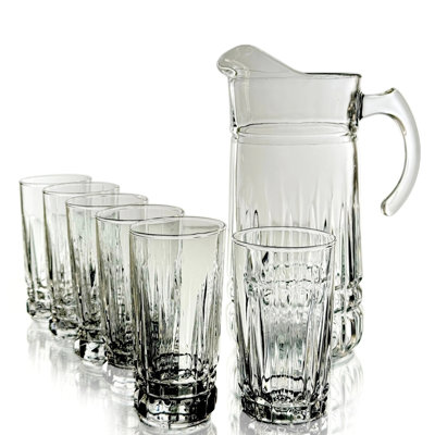 Mayely Entertaining Set 6 Glasses and Pitcher