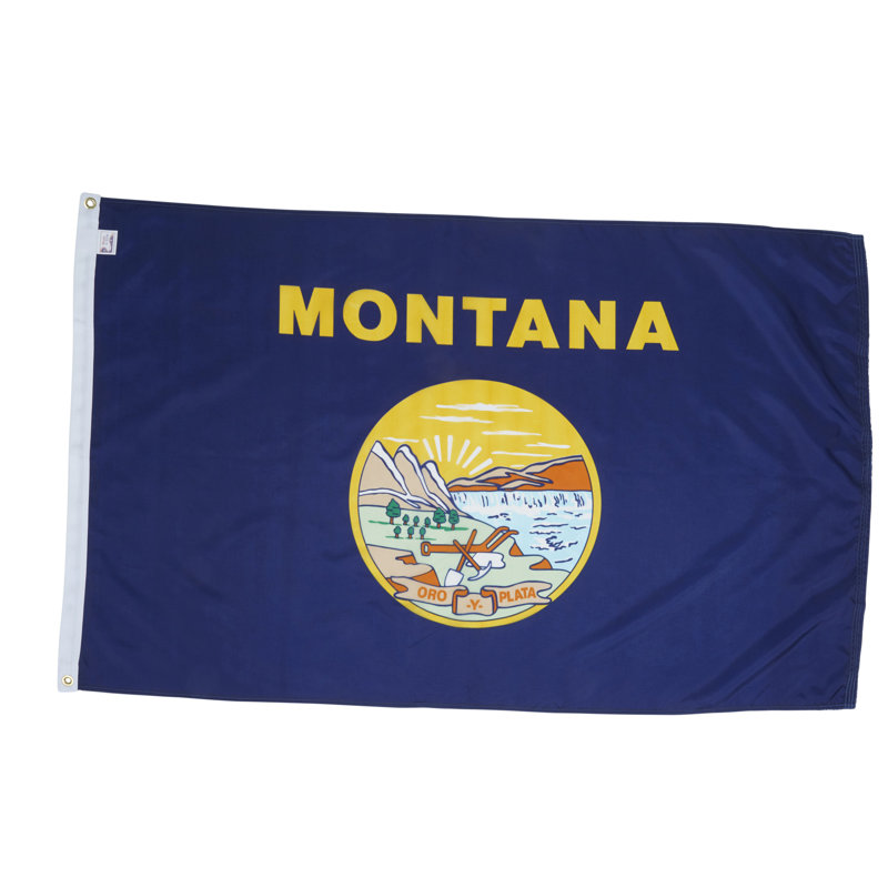 Drapeau de maison State, Montana, Nylon, 48 po x 72 po