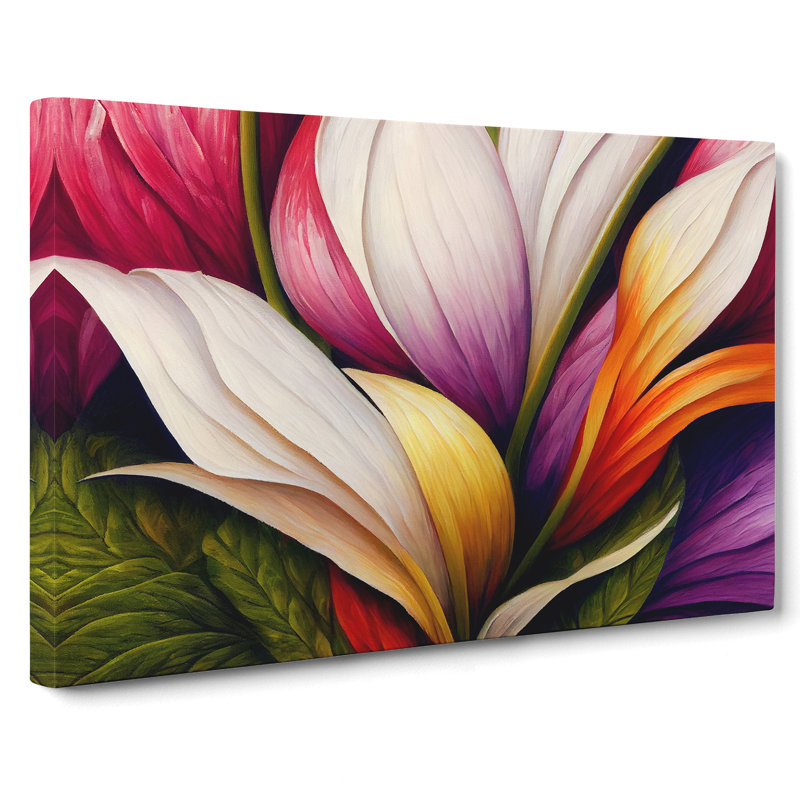 Magnificent Flowers - Wrapped Canvas Print, 40cm H x 60cm W x 3cm D