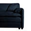 Fauteuil surdimensionné de 103 cm (40,65 po), en tissu chenille bleu, fauteuil moderne avec coussin décoratif, assise profonde pour chambre et salon, canapé d'angle modulaire surdimensionné, chenille, appartement, coussin de chambre