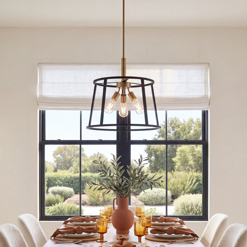 Brielle 3 - Light Dimmable Geometric Chandelier