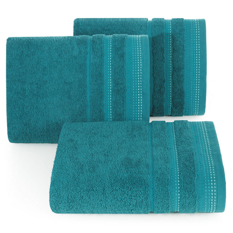 Hostnick Midweight Jacquard Hand Towel, Turquoise
