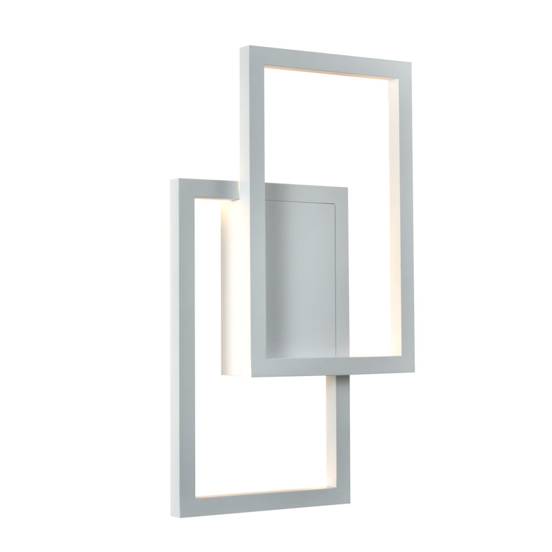 Plafonnier encastré 2 lumières DEL Briel, Blanc