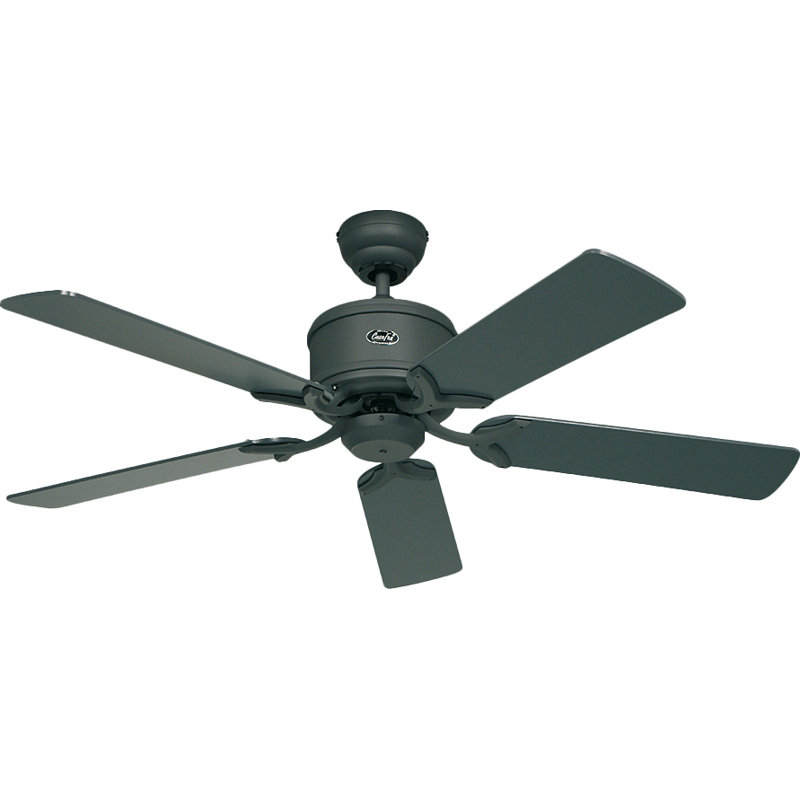 Allman 132cm Ceiling Fan, Lacquered Graphite with Lacquered Graphite and Lac
