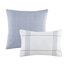 Très grande literie d'édredon très grand | Rembourrage de conception moderne 100% coton avec coussins décoratifs de taille 6 et rayures de couleur contrastante-122457566