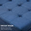 Rangement bleu de. Conception pour les vestibules. Tissu à rembourrage doux, grand volume et charnière stable - bleu. Salon de style rétro. Revêtement, espace généreux, fabrication sécuritaire