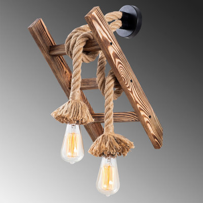 Wood Armed Sconce