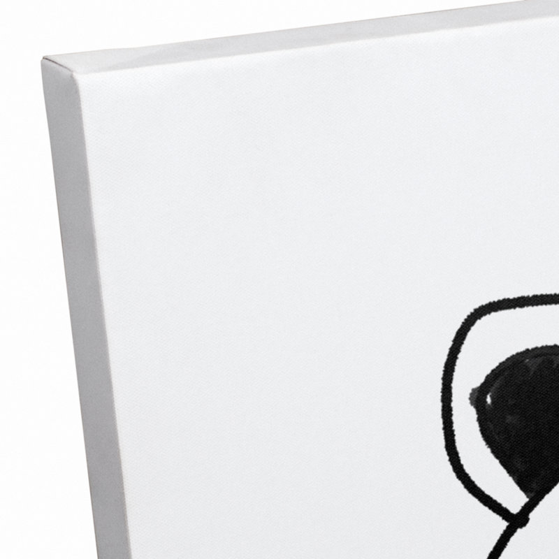 Art sur toile panda superstar Spears, H 24 po x l 20 po x P 1,25 po, Toile tendue