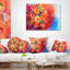 Bouquet de fleurs de gerbera - coussin à imprimé floral