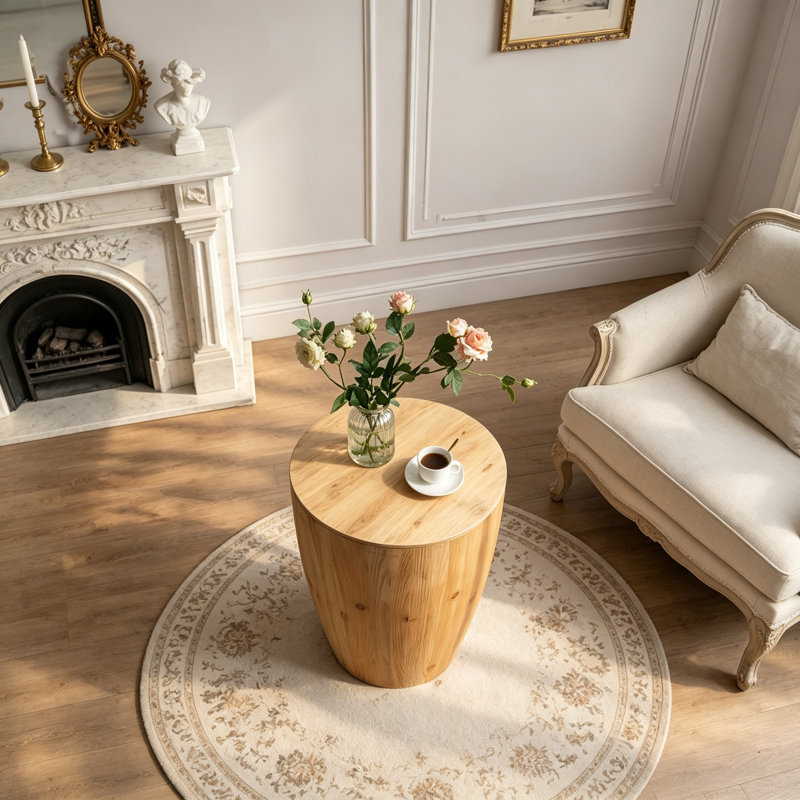Table basse avec rangement, Natural, 20.87"W