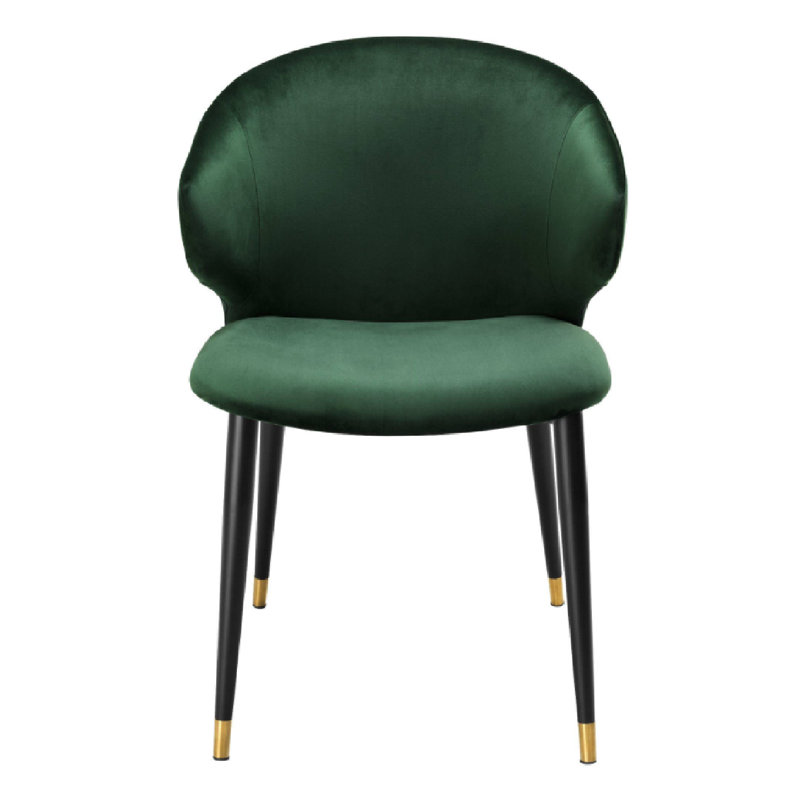 Volante Upholstered Arm Chair, Roche Dark Green