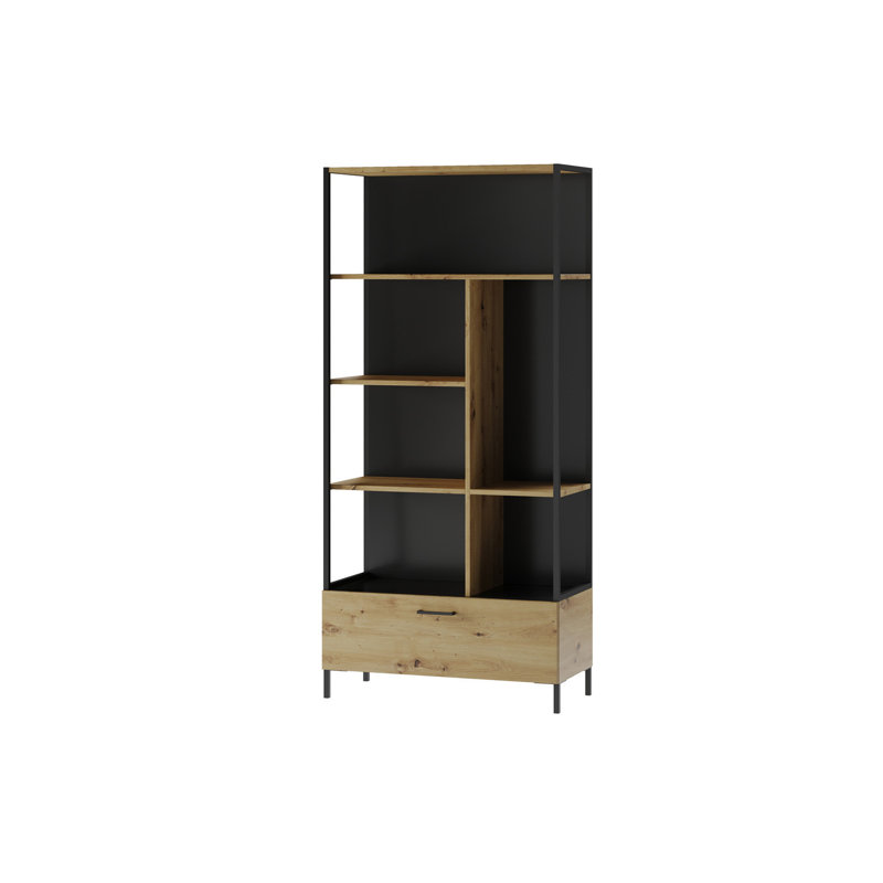 Nampreet Steel Frame 1-Drawer Bookcase