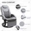 Fauteuil inclinable en polyuréthane avec repose-pieds HOMcom