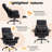 29.53 Inch High Back With Footrest Reclining Swivel Office Chair With Adjustable Arms-24541695