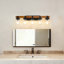 Lampes murales 5 lumières avec abat-jour en verre pour salle de bain, cuisine, salle à manger