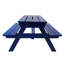 Chaise de table bleue en bois massif - Excellent pour jouer et manger