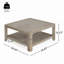 Table basse carrée avec rangement