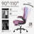 Inbox Zero Executive Fabric Computer Chair,High Back Office Chair-106491409