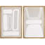 «Retro 1960s géométrique figure collage forme abstraite Cozy Neutral Art moderne décor nordique chambre à coucher» 2 - pièces sur-98554190-98554187