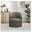 Fauteuil d'appoint pivotant en cuir-815694
