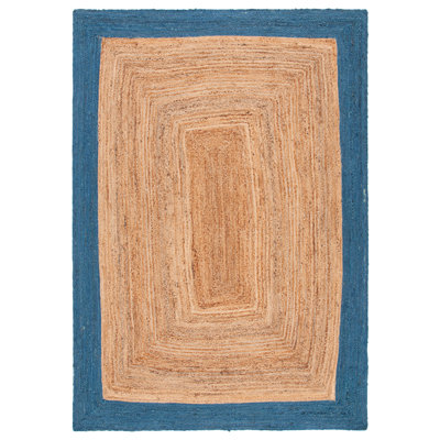 Tapis rayé en jute / coton Rea Natural