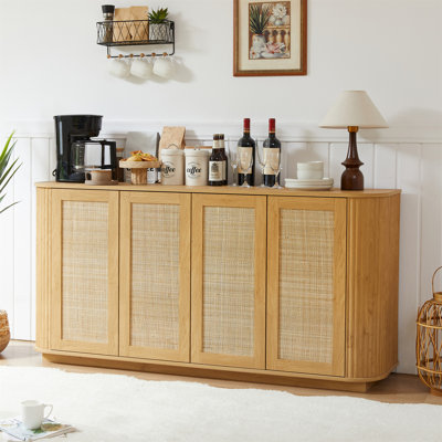 64-Inch Wave Shaped TV Stand by Dakota Fields