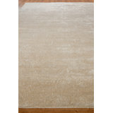 Exquisite Rugs Plush Hand-Knotted Wool/Viscose Ivory Area Rug