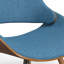 Malden - Chaise en bois cintré avec dossier en bois - Bleu-1331559249-1331559244